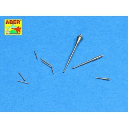 ABER 1:350 L-66 1/350 Set of barrels and periscopes for german U-Boot type VII for Universal set