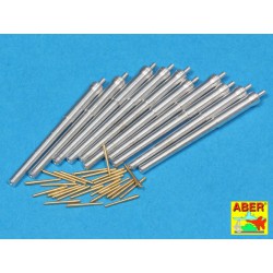 ABER 1:350 L-65 1/350 Set of Barrels for H.M.S. Dreadnought battleship- 12" Mk.X BLx 10 12cwt QF Mk I x 26