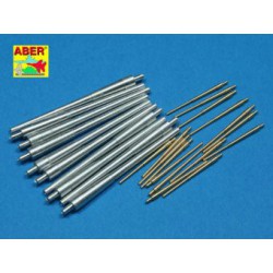 ABER 1:350 L-48 1/350 Set of Barrels for King George V class battleships 356mm x 10 133mm x 16