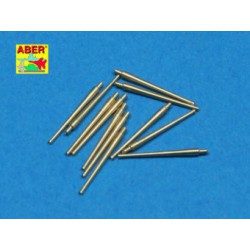 ABER 1:350 L-41 1/350 Set of 12 pcs 100mm barrels M1930 L45 for French ships