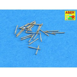 ABER 1:350 L-24 1/350 Set of 20 pcs. 13 mm type 93 A/A barrels for Japan Navy ships for Universal set