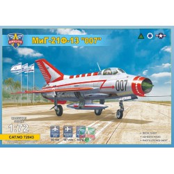 MODELSVIT 72043 1/72 MiG-21F-13 "007" (USAF, Iraq, 4 x Israeli A.F.)