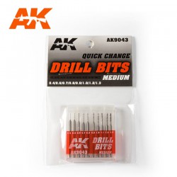 AK INTERACTIVE AK9043 DRILL BITS (0.4-1.3)