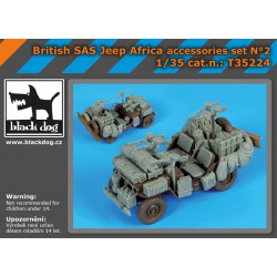 BLACK DOG T35224 1/35 British SAS jeep Africa accessories set for Tamiya