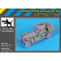 BLACK DOG T72116 1/72 Pattern 1920 accessories set for Roden