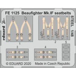 EDUARD FE1125 1/48 Beaufighter Mk.IF seatbelts STEEL