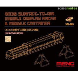 MENG SPS-063 1/35 9M38 Surface-to-air Missile DisplayRacks & Missile Container (Resin)