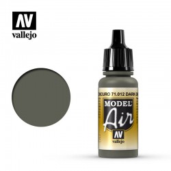 VALLEJO 71.012 Model Air Dark Green Color 17 ml.