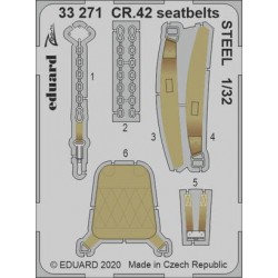 EDUARD 33271 1/32 CR.42 seatbelts STEEL