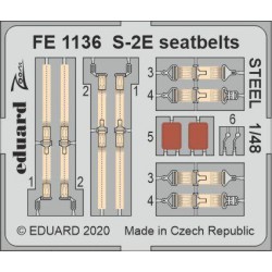 EDUARD FE1136 1/48 S-2E seatbelts STEEL