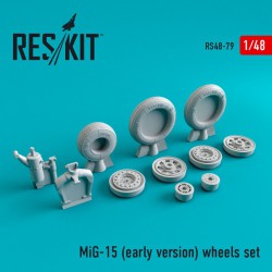 RESKIT RS48-0079 1/48 MiG-15 (Early) Wheels Set
