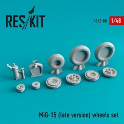RESKIT RS48-0080 1/48 MiG-15 (Late) Wheels Set
