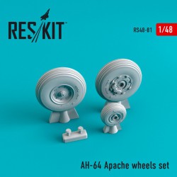 RESKIT RS48-0081 1/48 McDonnell Douglas AH-64 Apache wheels set