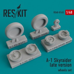 RESKIT RS48-0165 1/48 A-1 Skyraider late version wheels set