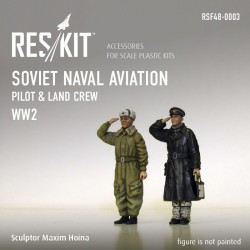 RESKIT RSF48-0003 1/48 Soviet Naval Aviation Pilot and Land Crew (WW2)