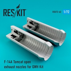 RESKIT RSU72-0062 1/72 F-14A Tomcat open exhaust nozzles (GWH)