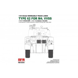RYE FIELD MODEL RM-5044 1/35 Workable Type 62 Tracks for M4 VVSS