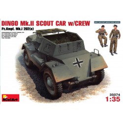 Miniart 35074 1/35 Dingo Mk.II Scout Car w/Crew Pz.Kmpf. Mk.I 202(e)