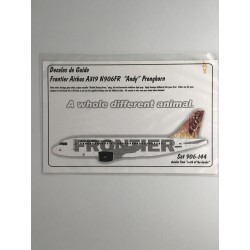 DECALES DE GUIDO 906-144 1/144 Frontier Airlines Airbus A319 "Andy" Pronghorn