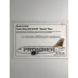 DECALES DE GUIDO 945-144 1/144 Frontier Airlines Airbus A319 "Chocolate" Moose