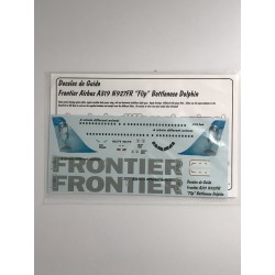 DECALES DE GUIDO 96-144 1/144 Frontier Airlines Airbus A319 "Flip" Bottlenose Dolphin