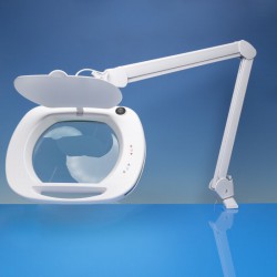 LIGHTCRAFT LC9100LED Wide Lens LED Magnifier Lamp with Dual Dimmer