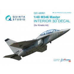 QUINTA STUDIO QD48061 1/48 M346 Master 3D-Printed & coloured Interior on decal paper (for Kinetic kit)