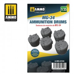 AMMO BY MIG A.MIG-8104 1/35 MG-34 AMMUNITION DRUMS