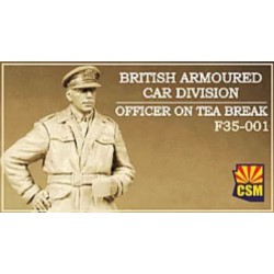 COPPER STATE MODEL F35001 1/35 British Armoured Car Division Officer on Tea Break