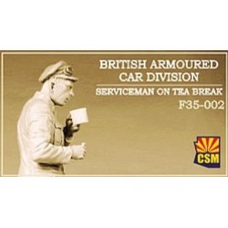 COPPER STATE MODEL F35002 1/35 British Armoured Car Division Serviceman on Tea Break