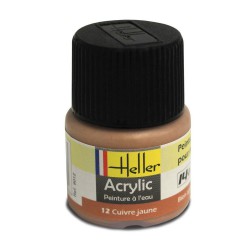 HELLER 9012 Peinture Acrylique 012 Cuivre Jaune 12ml