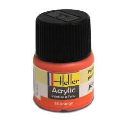 HELLER 9018 Peinture Acrylique 018 Orange 12ml