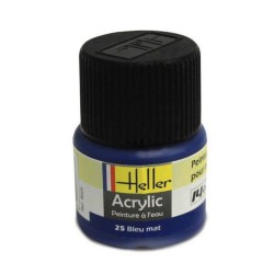 HELLER 9025 Peinture Acrylique 025 Bleu Mat 12ml