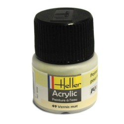 HELLER 9049 Peinture Acrylique 049 Vernis Mat 12ml