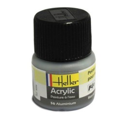 HELLER 9056 Peinture Acrylique 056 Aluminium 12ml