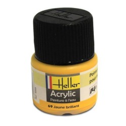 HELLER 9069 Peinture Acrylique 069 Jaune Brillant 12ml