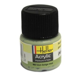 HELLER 9090 Peinture Acrylique 090 Vert Beige Mat 12ml