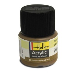 HELLER 9093 Peinture Acrylique 093 Jaune Desert Mat 12ml