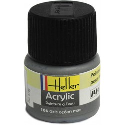 HELLER 9106 Peinture Acrylique 106 Gris Ocean Mat 12ml