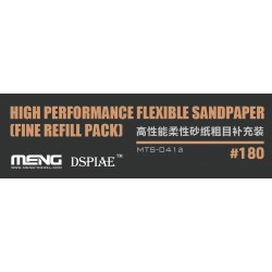 MENG MTS-041a Papier Abrasif Haute Performance Grain 180 (6 pièces)