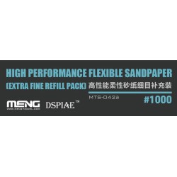 MENG MTS-042a Papier Abrasif Haute Performance Grain 1000 (6 pièces)