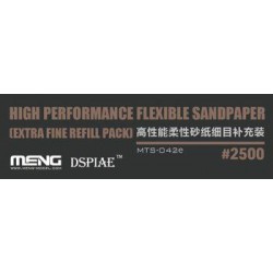 MENG MTS-042e Papier Abrasif Haute Performance Grain 2500 (6 pièces)