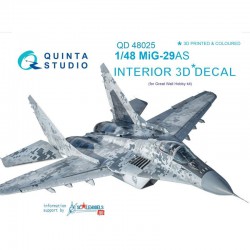 QUINTA STUDIO QD48025 1/48 MiG-29AS (Slovak AF version) (for GWH)