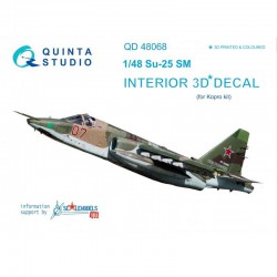 QUINTA STUDIO QD48068 1/48 Su-25SM 3D-Printed & col. Int. on decal paper