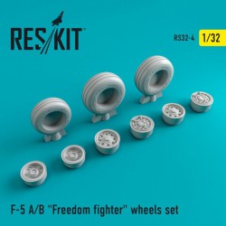 RESKIT RS32-0004 1/32 F-5 A/B Freedom fighter wheels set