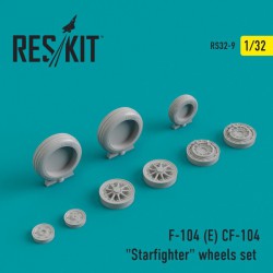 RESKIT RS32-0009 1/32 F-104 (E) CF-104 Starfighter wheels set