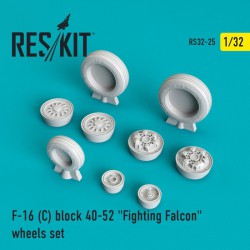 RESKIT RS32-0025 1/32 F-16 (C) block 40-52 Fighting Falcon wheels