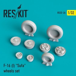 RESKIT RS32-0026 1/32 F-16 (I) Sufa wheels set