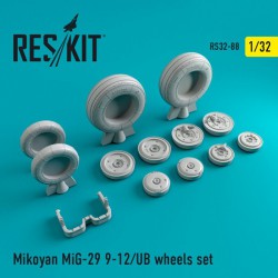 RESKIT RS32-0088 1/32 Mikoyan MiG-29 (9-12) UB wheels set
