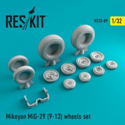 RESKIT RS32-0089 1/32 Mikoyan MiG-29 (9-13) wheels set